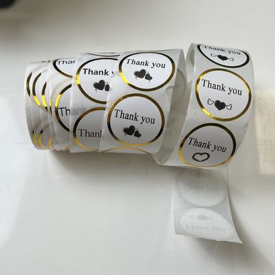 Custom Printing Vinyl Circle Label Sticker Roll Adhesive Waterproof
