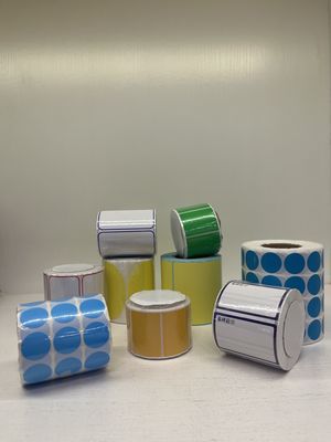 Assorted Vibrant Color Coding Label In Rectangular Or Round Shapes