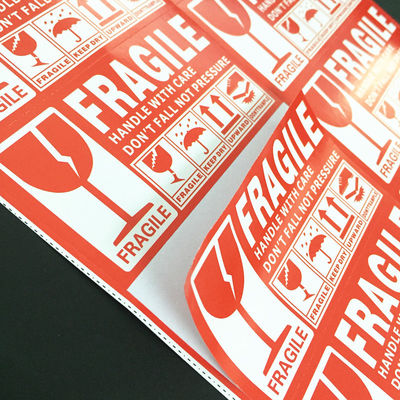 Shipping Package Fragile Warning Label Labels Self Adhesive Waterproof
