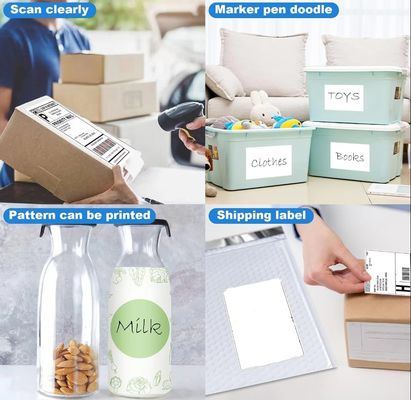 Customizable Direct Thermal Shipping Labels Waterproof With Permanent Adhesive