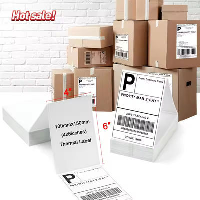 Papier of polypropyleen direct thermische etiketten herbruikbaar waterdicht verscheurbestendig