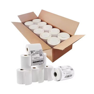 Permanent Adhesive Backing Water Resistant Labels Rolls Custom Environmentally