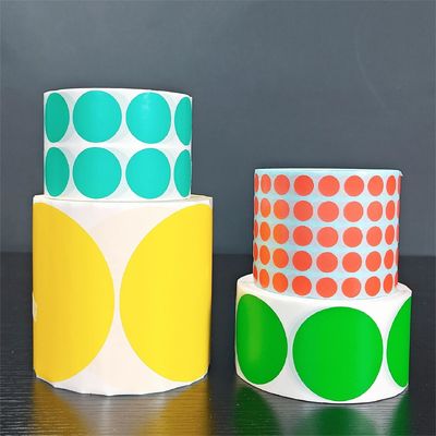 Printing Blank Adhesive Sticker Label Waterproof Rectangle or Round Customized