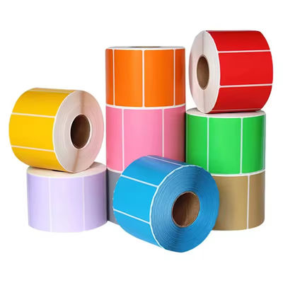 Custom Waterproof Paper Labels with Strong Adhesive in Assorted Colors