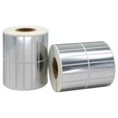Barcode Synthetic PET Label Stickers Matt Silver Self Adhesive Paper 4x6