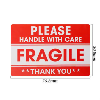 Handle With Care Copper Plate Warning Label Stickers Small Fragile for Shipping