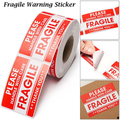 Recyclable Fragile Label THIS SIDE UP Shipping Warning Sticker Roll