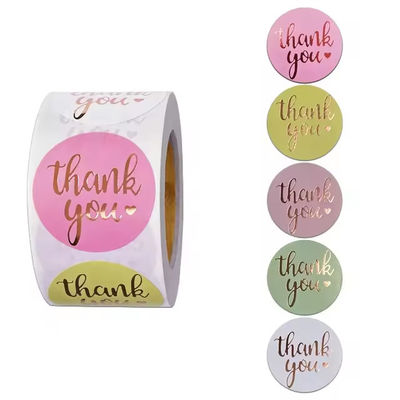Round Digital Full Color Printing Labels with Water Resistant Finish