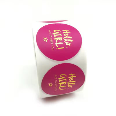 Full Color Round Water Resistant Labels Personalized Custom Shaped