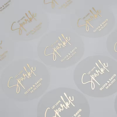 Full Color Round Water Resistant Labels Personalized Custom Shaped