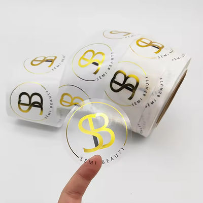 Vinyl Adhesive Printing Label Hot Stamping Film Waterproof Embossed For Bottles