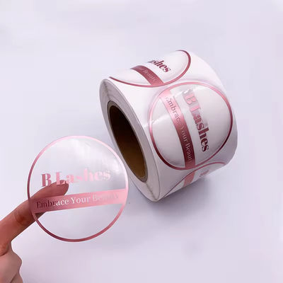 Vinyl Adhesive Printing Label Hot Stamping Film Waterproof Embossed For Bottles