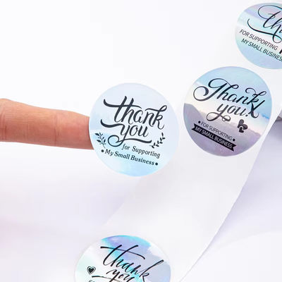 Paper PVC Reel Cartoon Hot Stamping Synthetic Label Thermal Adhesive for Food