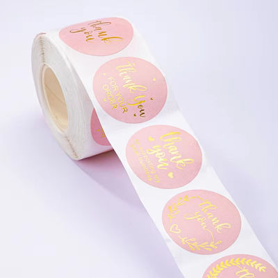 Paper PVC Reel Cartoon Hot Stamping Synthetic Label Thermal Adhesive for Food