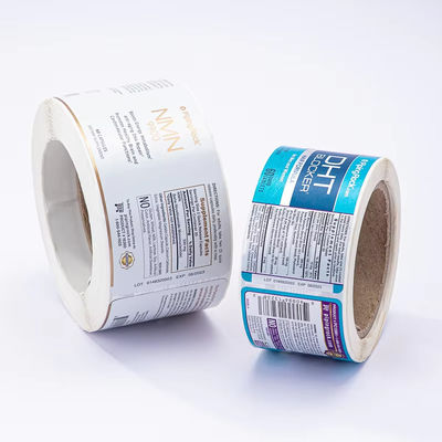 Round Waterproof Synthetic Label Circle Sticker Paper For Packaging