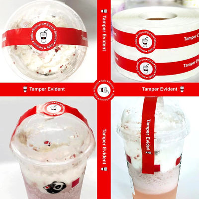 Plastic Vinyl PVC Food Glass Bottle Sticker Label Waterproof Adhesive