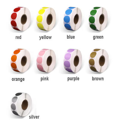 Thermal Colored Label Rectangle Self Adhesive Printable Thermal Blank Label Roll
