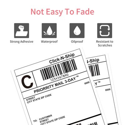 Fanfold Thermal Transfer Label Direct Thermal Shipping Label