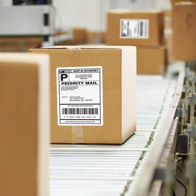 Barcode Logo Direct Thermal Transfer Label Sticker Roll Customized