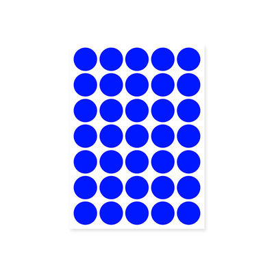 Circle Thermal Colored Label Self Adhesive Round Direct Thermal Label