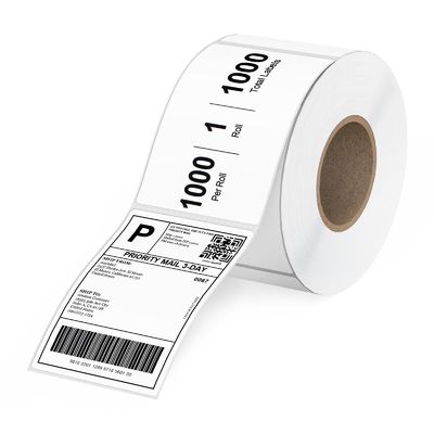 White Matt Thermal Transfer Label Roll For Thermal Transfer Printing