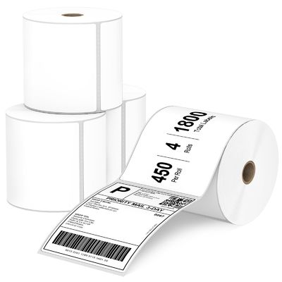 White Matt Thermal Transfer Label Roll For Thermal Transfer Printing