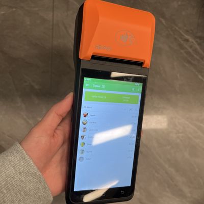Touch Screen Pos Fingerprint Handheld Android Pos Terminal With 58mm Printer Point Of Sale Systems