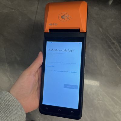 Touch Screen Pos Fingerprint Handheld Android Pos Terminal With 58mm Printer Point Of Sale Systems