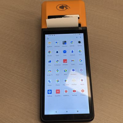 3.8V 6400mAh Handheld Pos With 16G/64G Storage And Android12/13 Operating System
